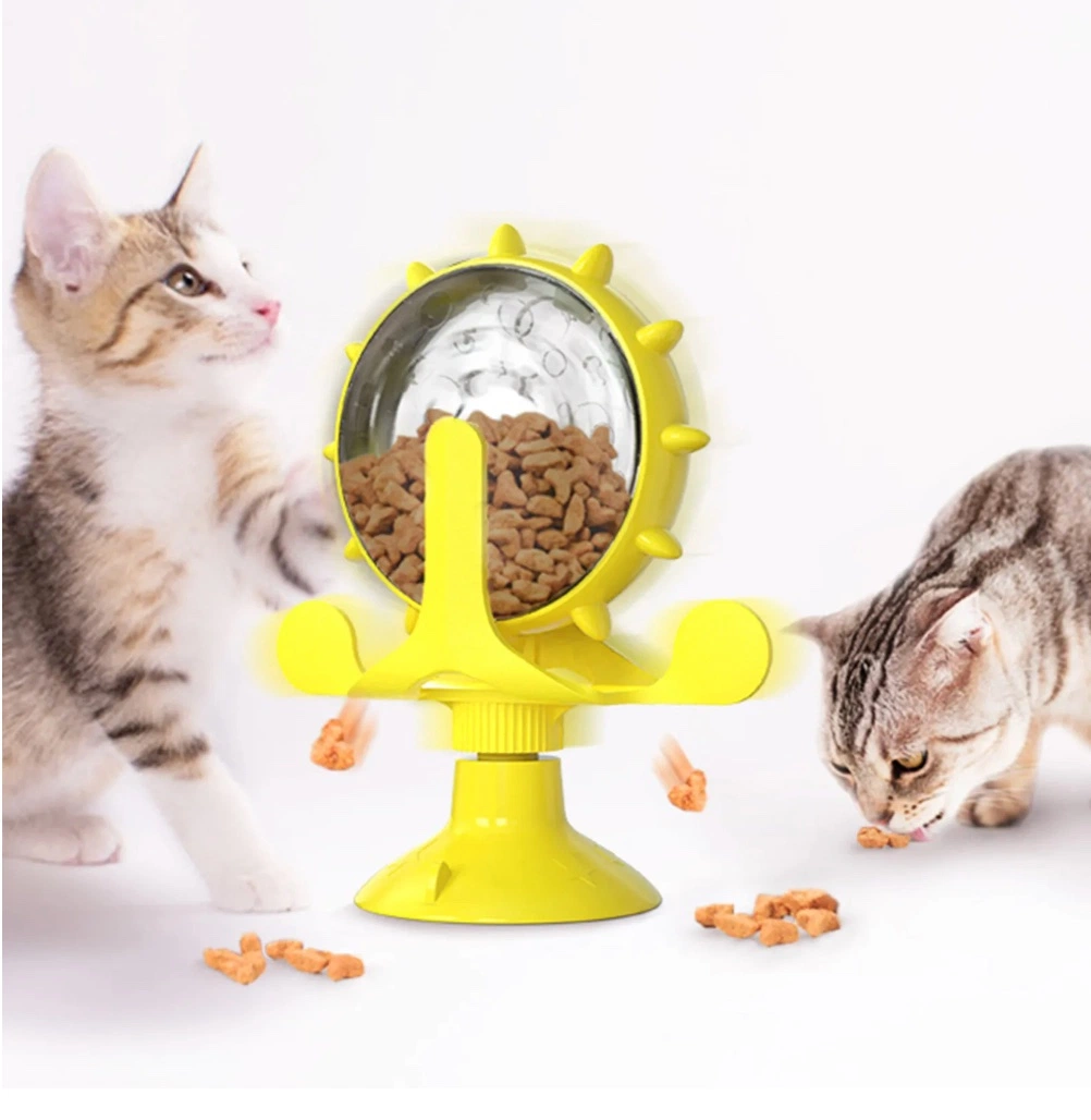 Mayorista Puzzle mascota Rotary Windmill Toys dispensador interactivo de comida lenta