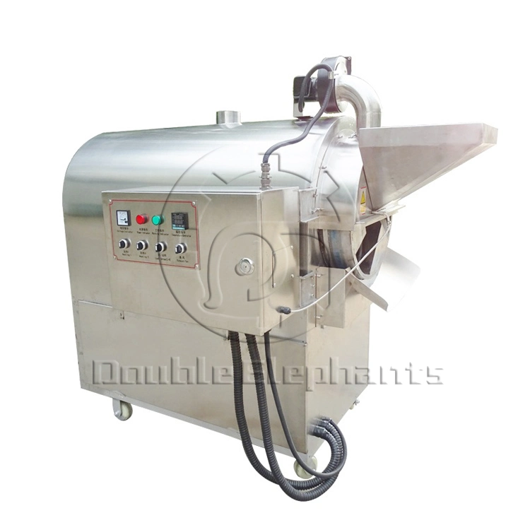 Stainless Steel Electric Sesame / Soybean / Cocoa Bean Roaster Machine