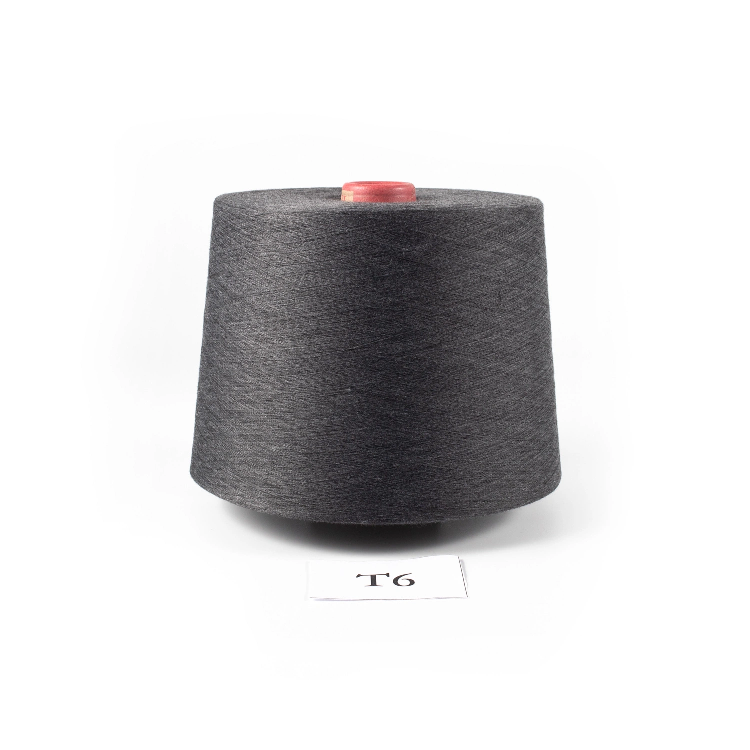 Xk Raw Grey Colors Regenerated Yarn 50% Cotton 50% Polyester Blended Yarn Recycle Cotton Yarn for Weaving Fabrics