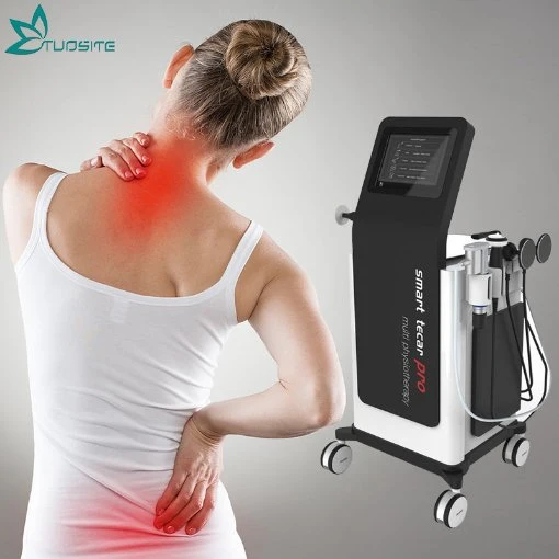 3 in 1 RET CET Smart Tecar+Ultraschall+Schockwellen-Therapie Schmerzlinderung Rehabilitation Physiotherapie Maschine für Klinik