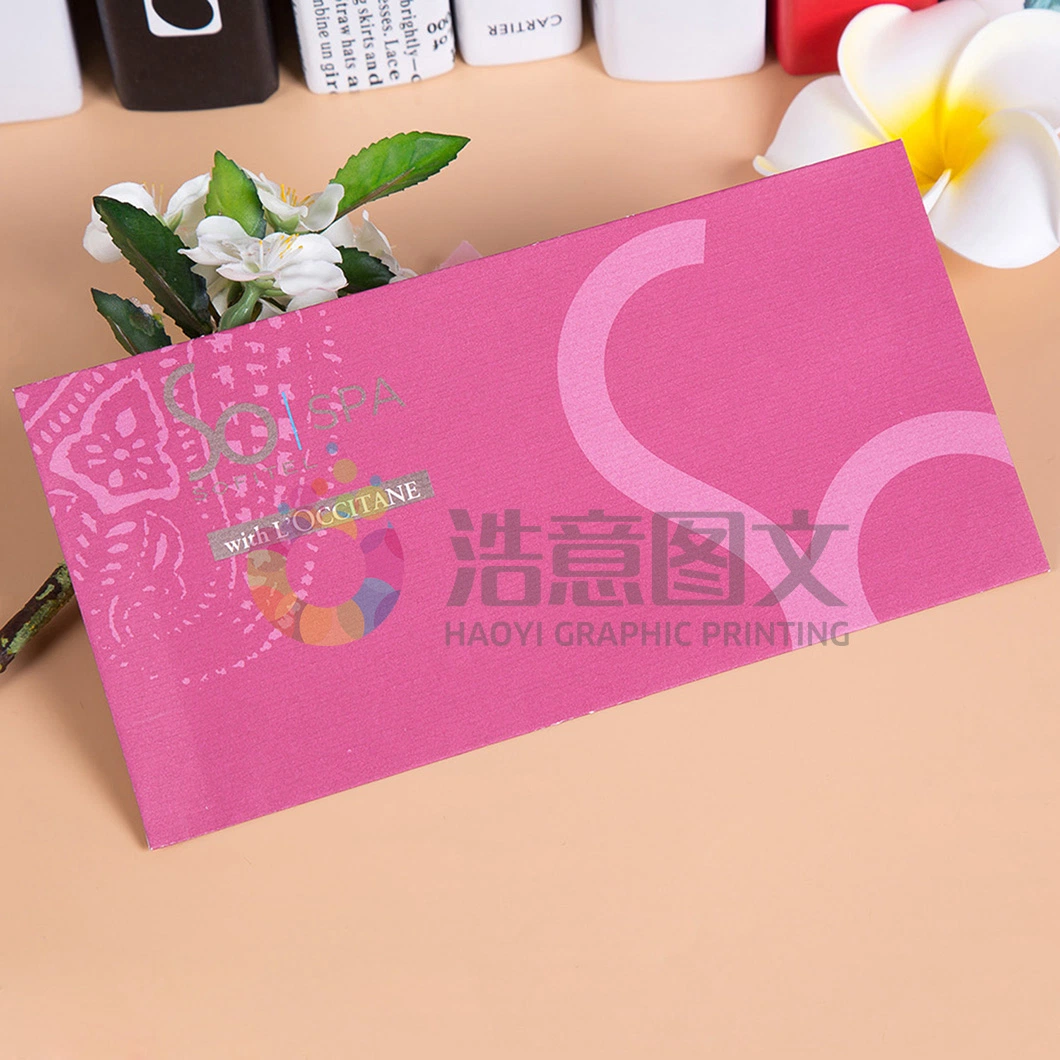 China Empresa grossista Corporation Color Papel especial Gilding Embalagem Envelope