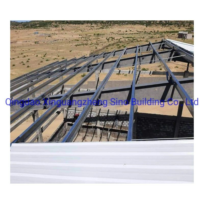 Juice Factory Metal Frame Steel Roof Structure with Cladding System