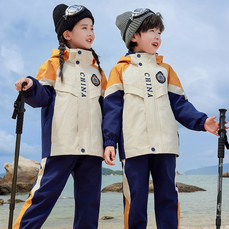 Spring and Autumn Windproof Charge Coat Colored Outdoor Sportswear Kids Apparel