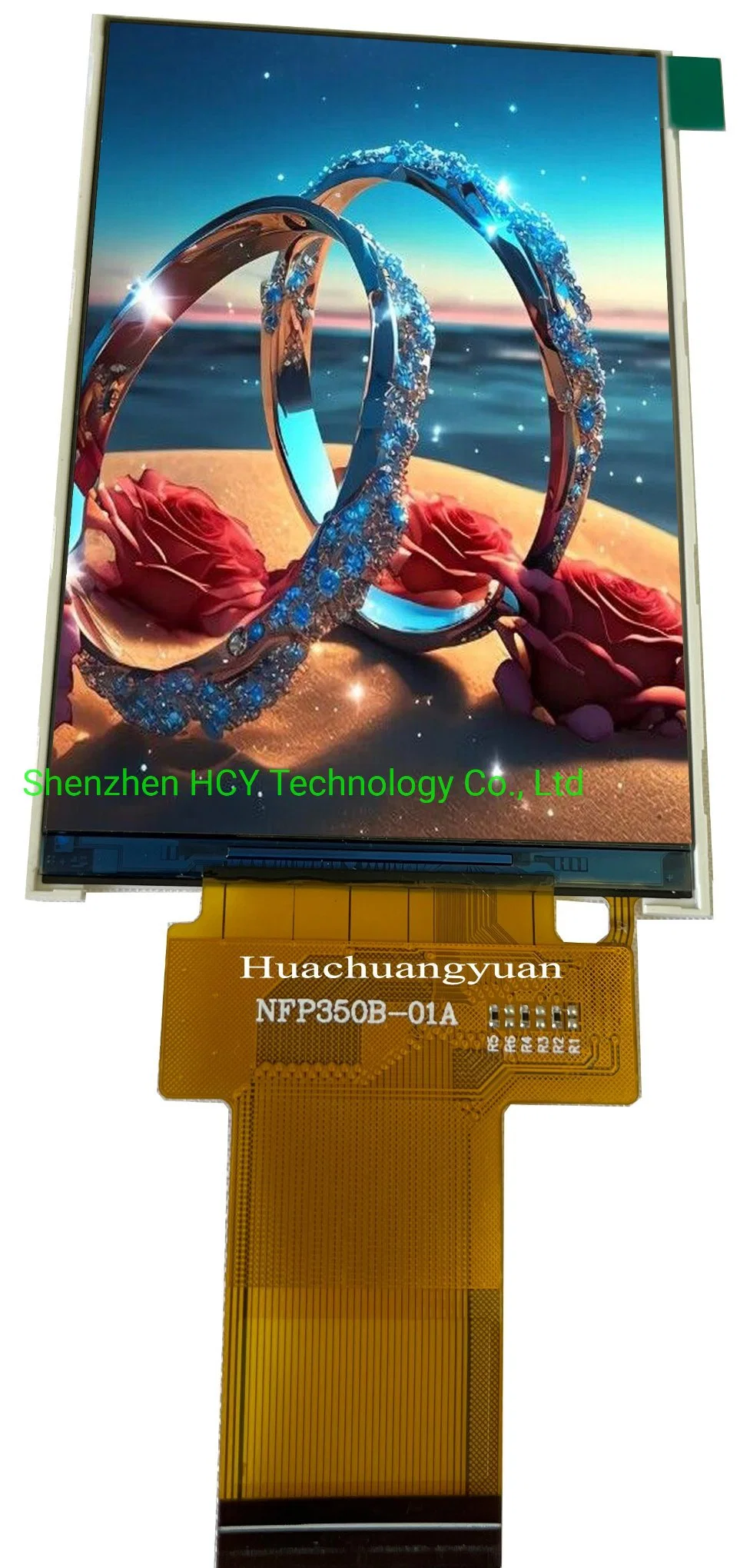 Pantalla LCD TFT en color versátil con resolución de 3,5 pulgadas 320X480 para sectores médicos, portátiles e instrumentales