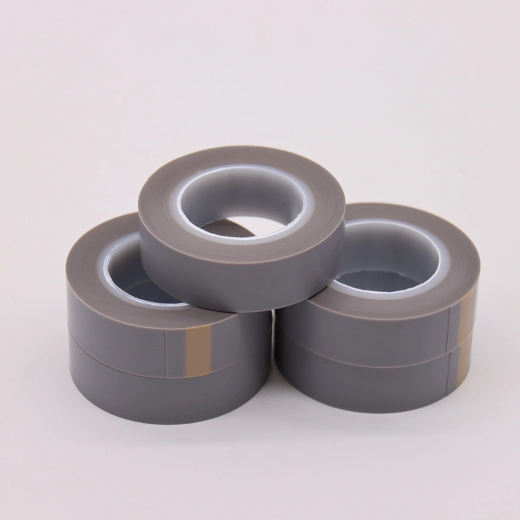 High quality/High cost performance  Grey 0.08mm Thickness Skived PTFE Film Silicon Adhesive Tape