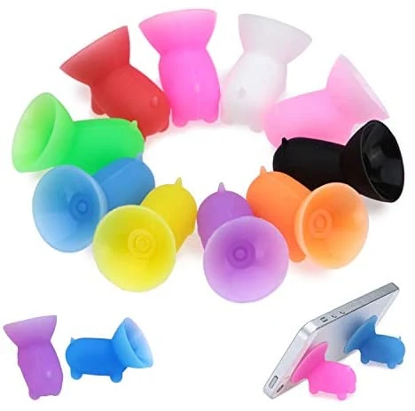 Promoção presentes Pig Shape sucção ventosa suporte móvel em silicone Suporte para telemóvel