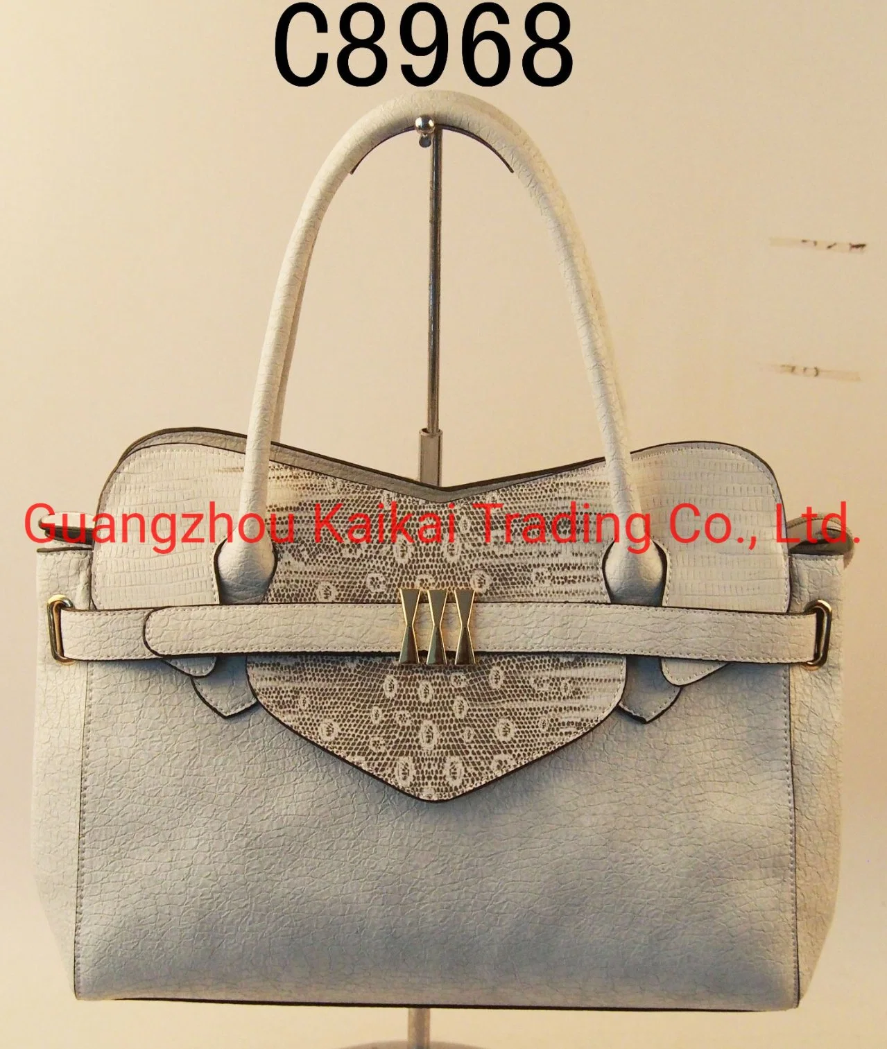 Women Fashion Handbags Grey Color Heart Shape and Special Metal Bags