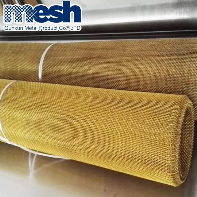 EMI Shielding Magnetic Material 50 Mesh Brass Wire Cloth for Us Marketing