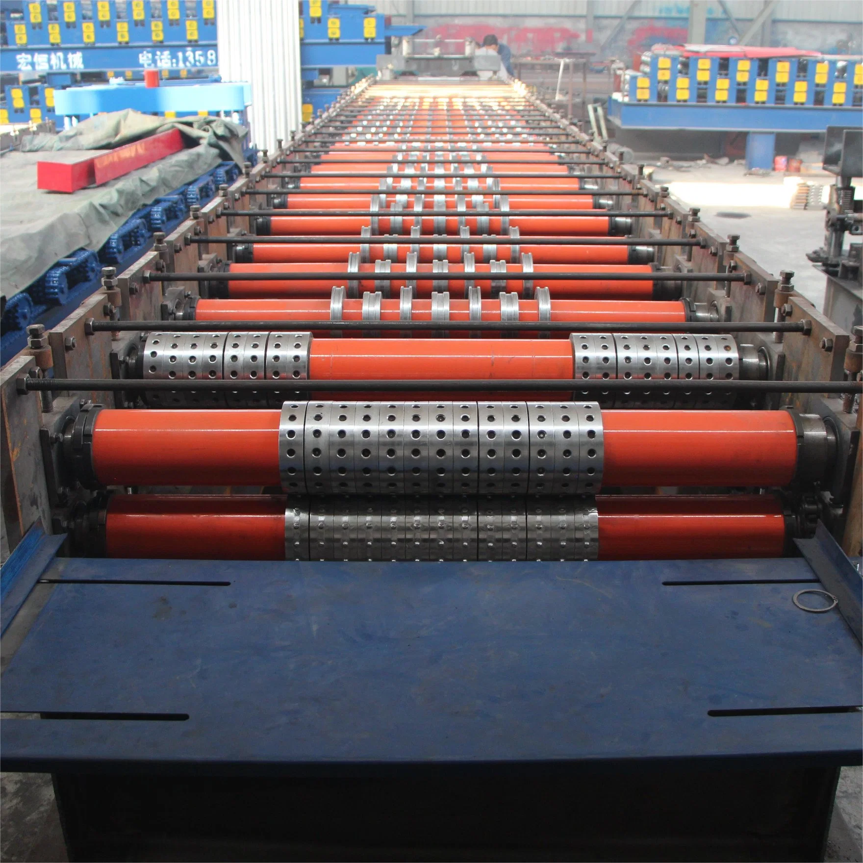 Floor Deck Sheet Roll Forming Machine Industrial Plant Building Materials