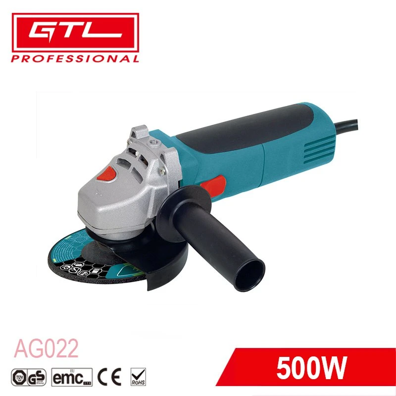 500W de cortar, lijar, herramientas de pulido amoladora angular 115 mm Electric con interruptor de paleta (AG022)