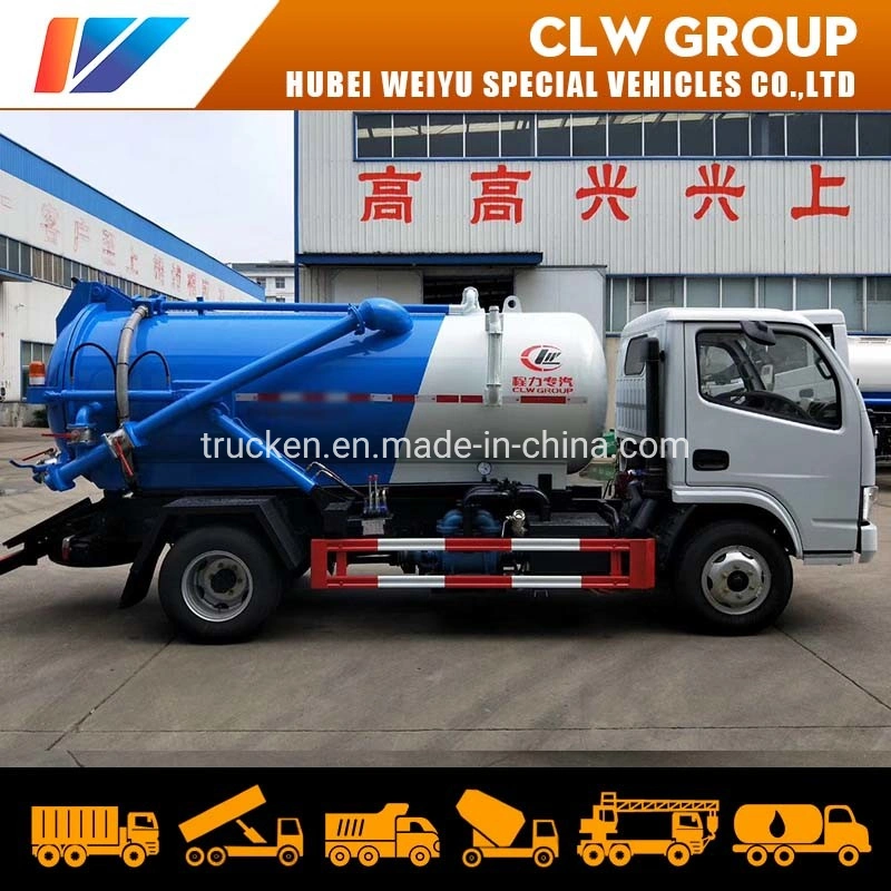 HOWO Dongfeng Isuzu 6-20cbm Vacuum Sewage Suction Truck Septic Tank Sewer Cleaning Sludge Tank Fecal Waste Water Suction High Pressure Jetting Truck