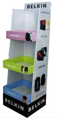 Almacenamiento de Exposiciones Supermarket Store Venta de vinos Pegboard Floor Display Stand Estante de la pantalla