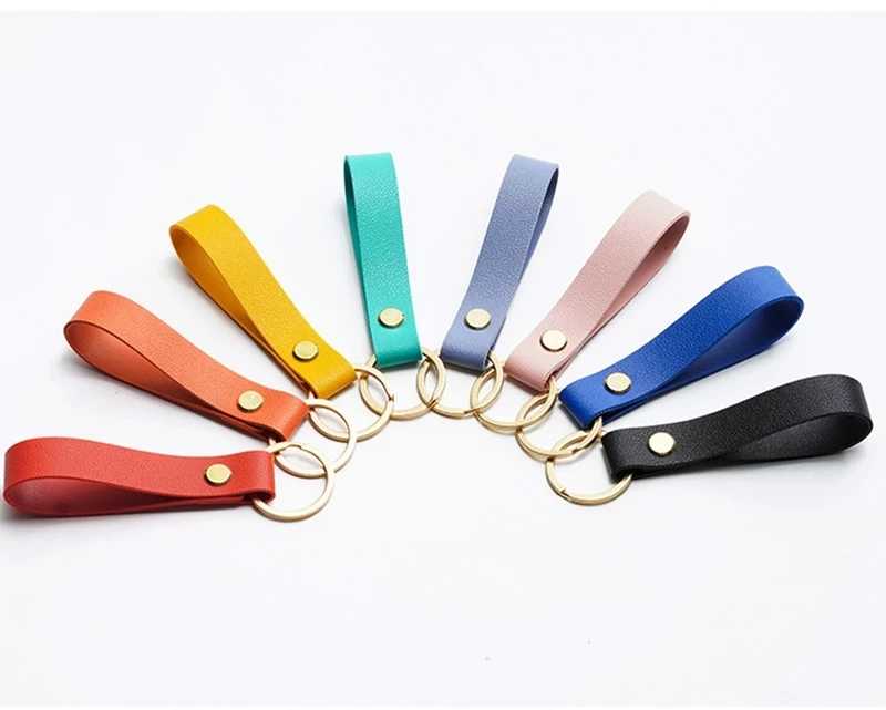 Customize PVC Silicone Soft Rubber Key Chain Sanitize Holder Apple Small Size Custom Logo Free Design 3D Hot Sale Leather Material PU Decoration Keychain