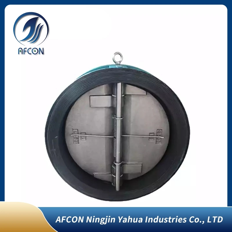 Factory Direct Sales Cast Super Duplex Stainless Steel Body Double Flange Double Plate Nozzle Check Valve Non-Slam Wafer Check Valve