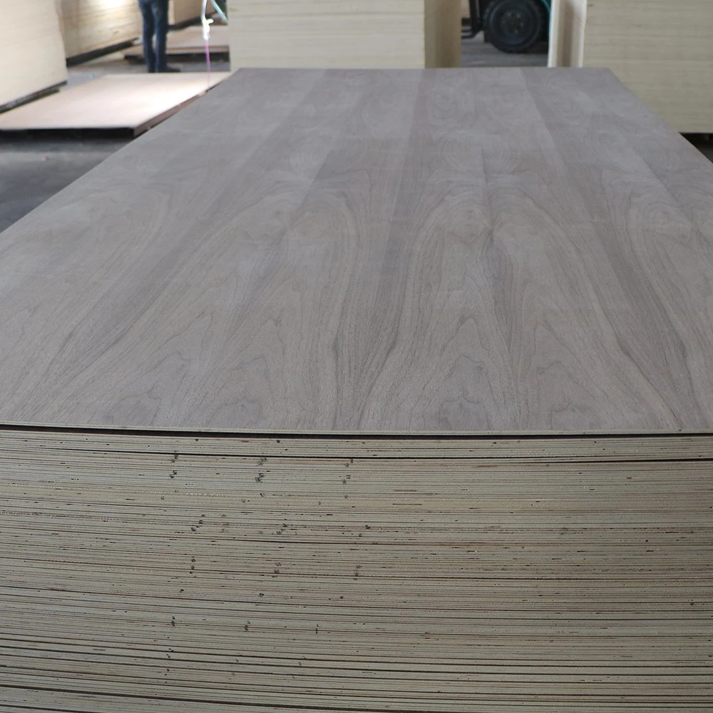 4mm 17mm Black Walnut Veneer Decorative Fancy Furniture Plywood Board with High quality/High cost performance 