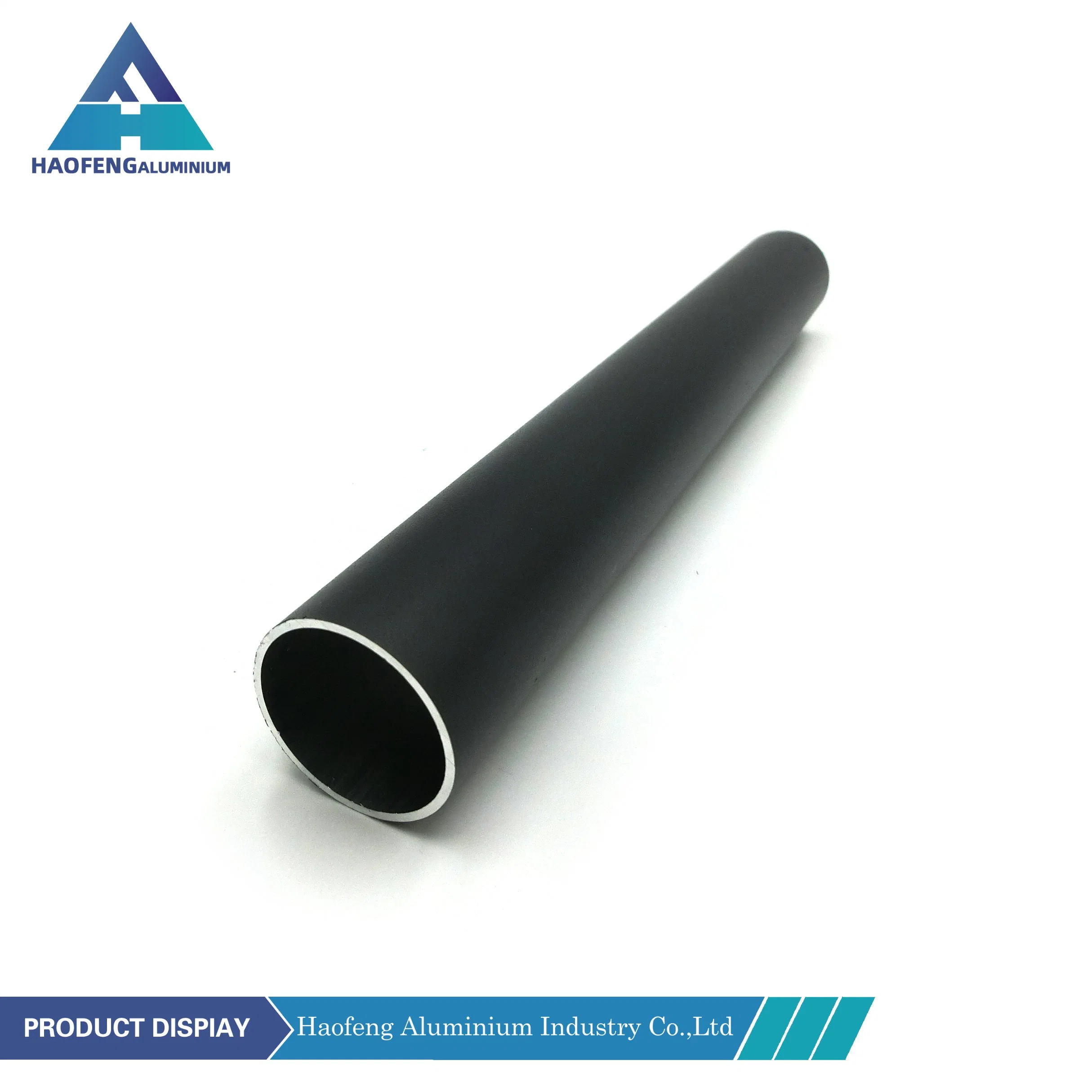 Tubo de aluminio anodizado de color alrededor de 6063-T5 de extrusión de aluminio