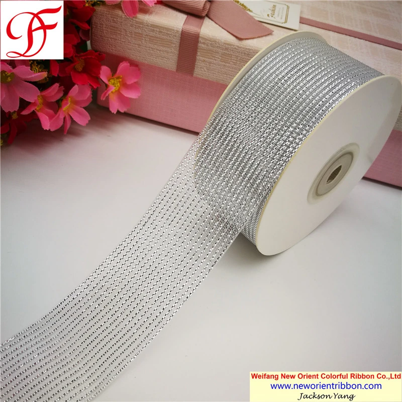 Factory Hot Selling OEM/Customized Metallic Christmas Ribbon for Gift/Packing/Wrapping/Bow/Xmas/Garment Accessories