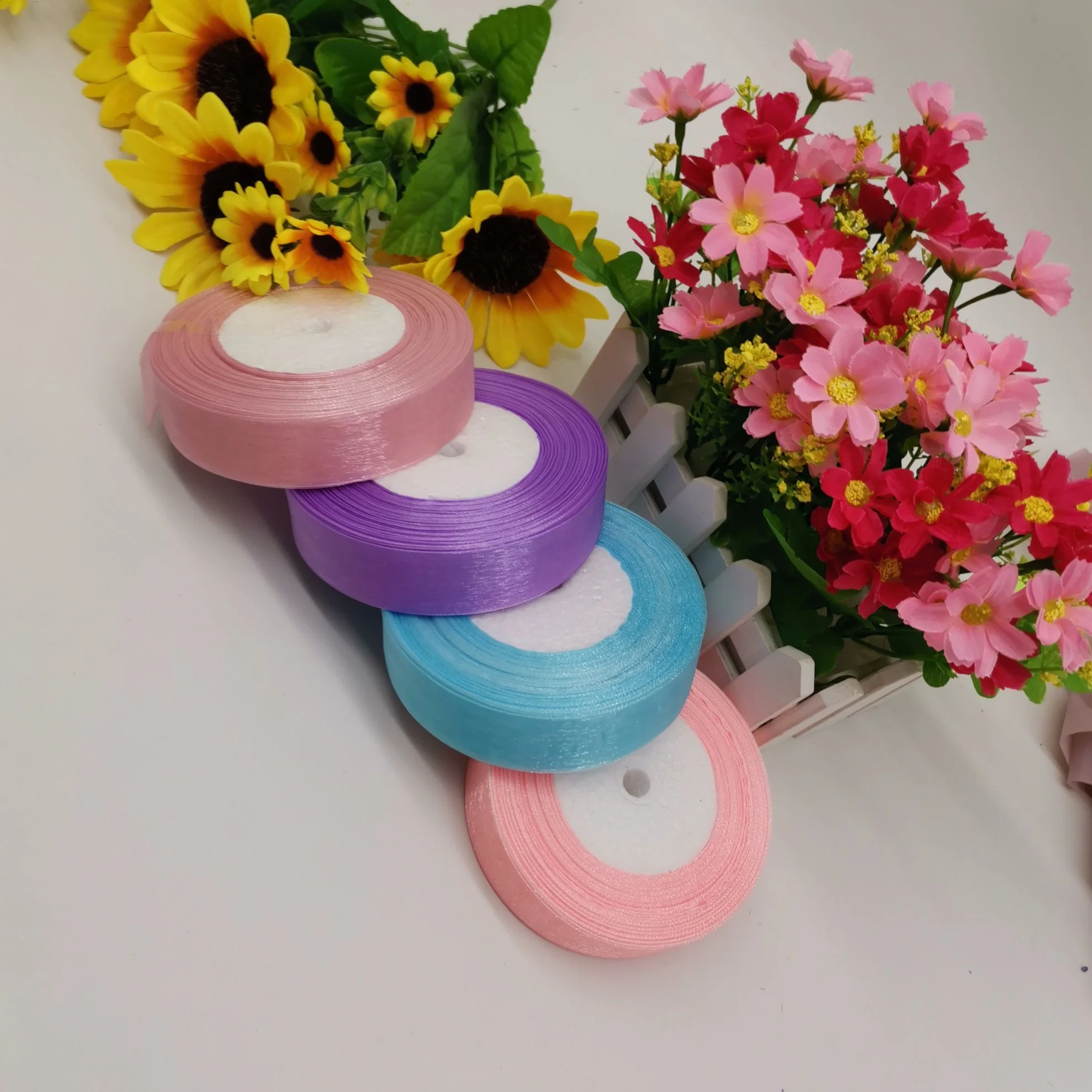 Nylon Organza Ribbon with Different Packing for Wrapping/Gift Packing