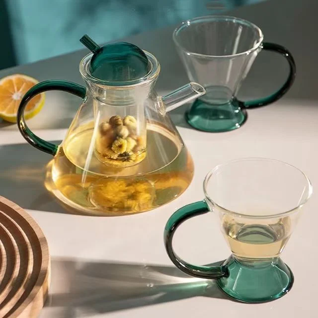 منتج جديد قدر من الشاي مع ترانسبابورت من الزجاج السيليكات الصديقة للبيئة الجملة