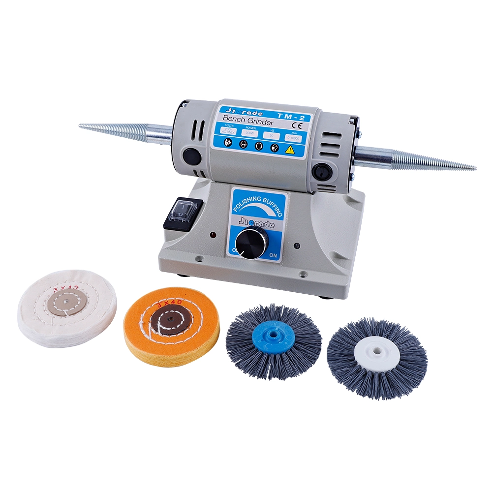 Super Power DC Motor Mini Bench Grinder with Buffing