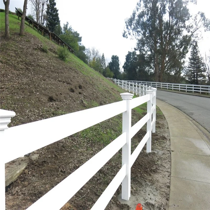 3-rail de aluminio blanco/acero galvanizado recubierto de polvo de hierro/Caballo/Campo ganadero de caballos de ganado ovino valla cercas Stockyard aislamiento Panel de puerta de Patio Corral