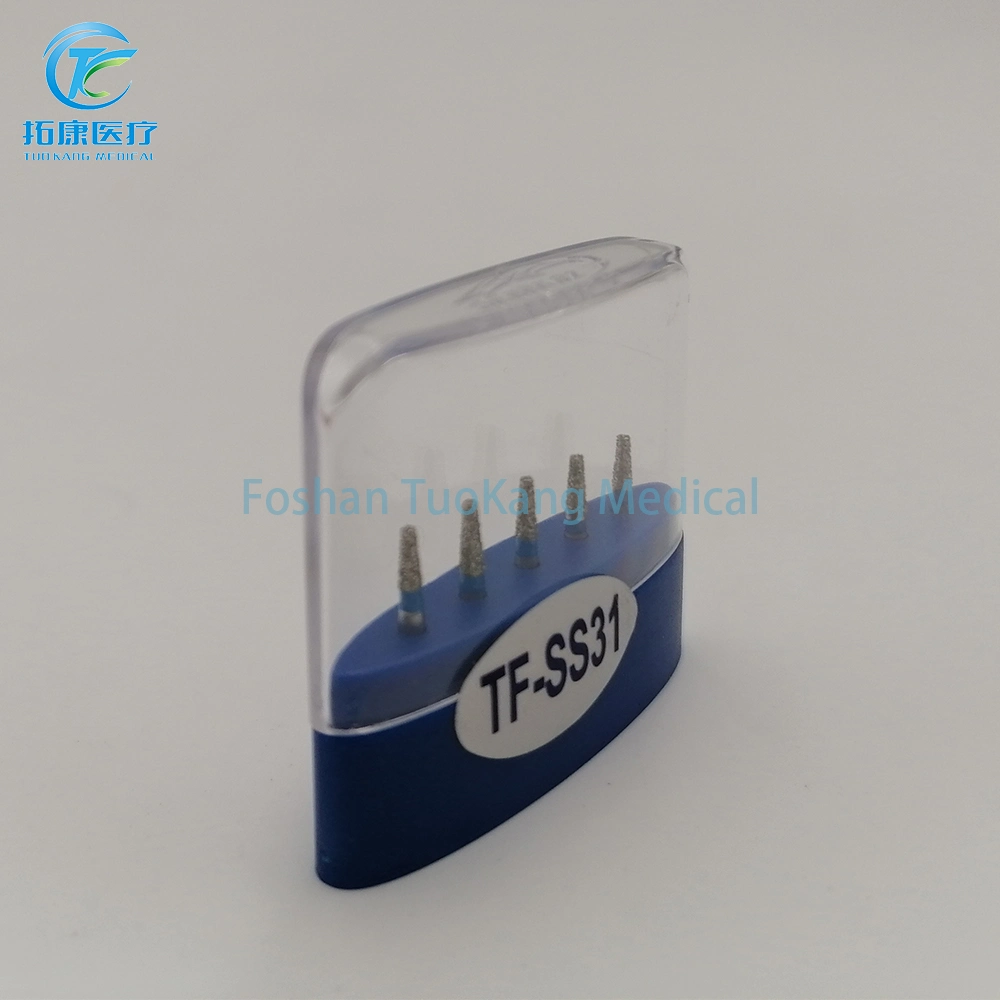 Consumibles dentales Diamante Material Dental rebabas rebabas 5PCS/ Pack TF-SS Series