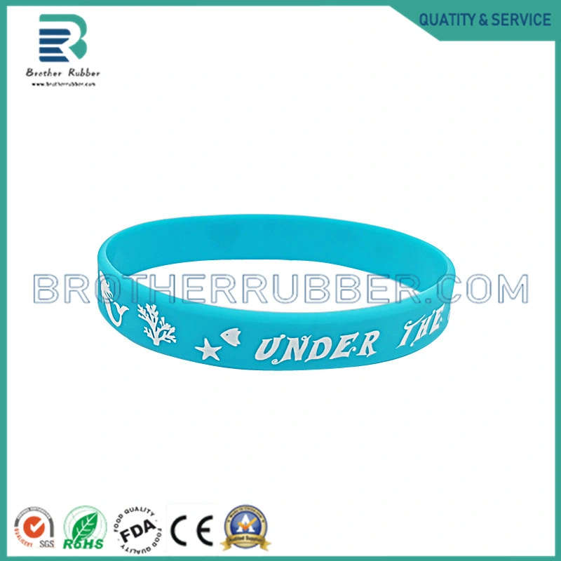 Custom Wrist Band Bracelet Rubber Silicon Wristbands with Message or Logo