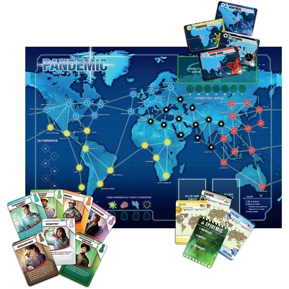 Cooperative Board Game Cards for Adults and Family