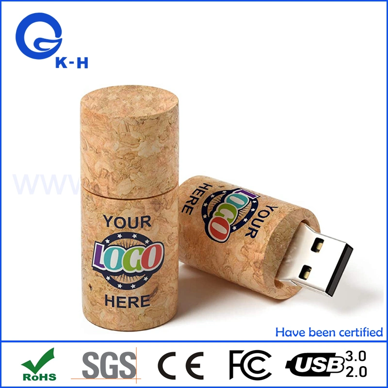 Promotion Wine Cork USB Flash Driver Wooden 2.0 4GB Storage