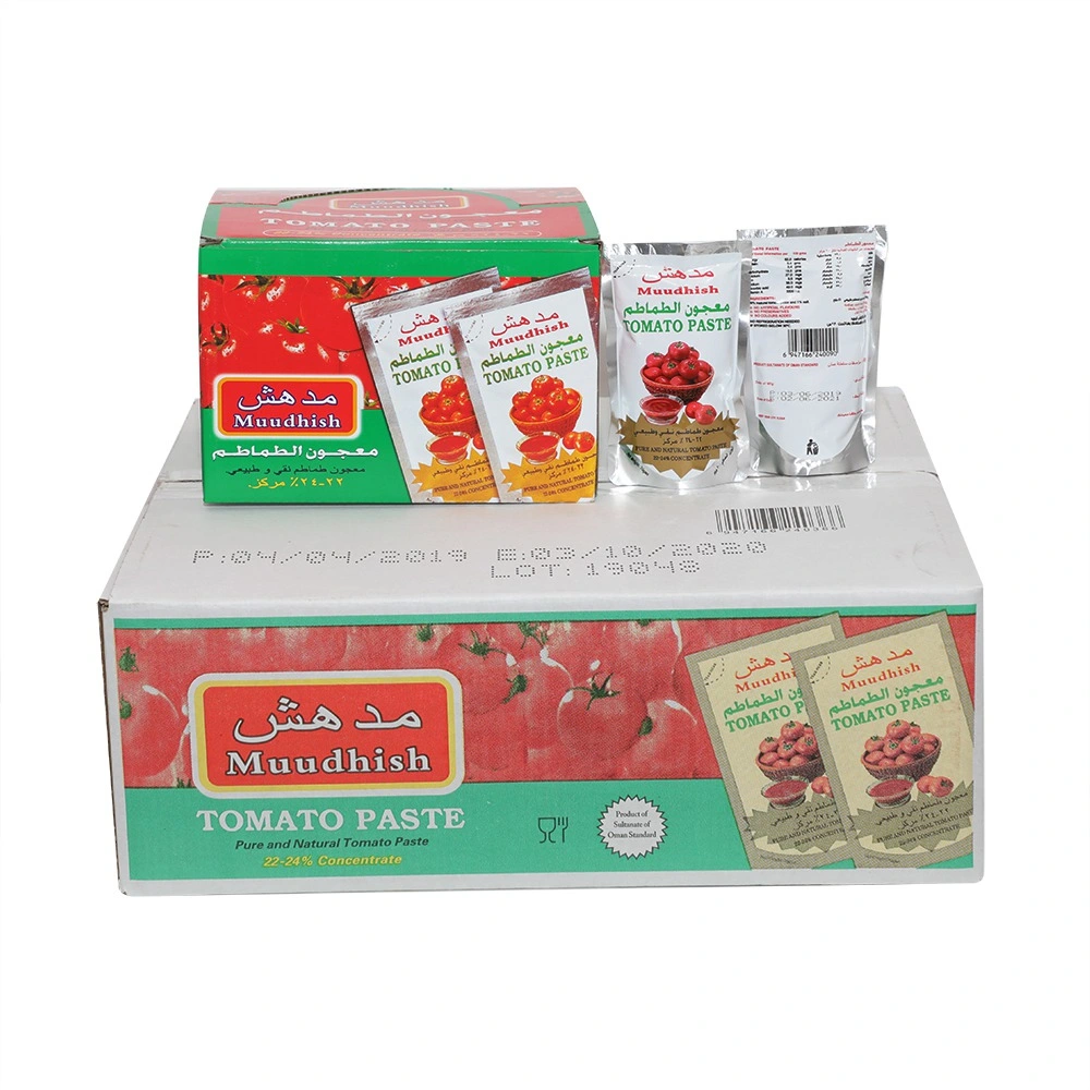 Großhandel/Lieferant Lebensmittel Ketchup Gino Easy Open Konserven Konzentrat Tomatenpaste Preis 70g Oman Standards, 100% Reinheit Muudhish