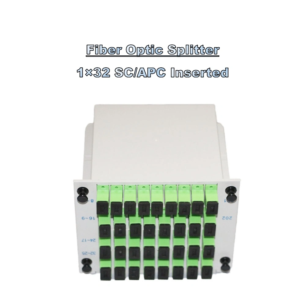 Factory Direct Wholesale FTTH Splitter Box PLC 1X32 Sc/APC Fiber Optic Splitter