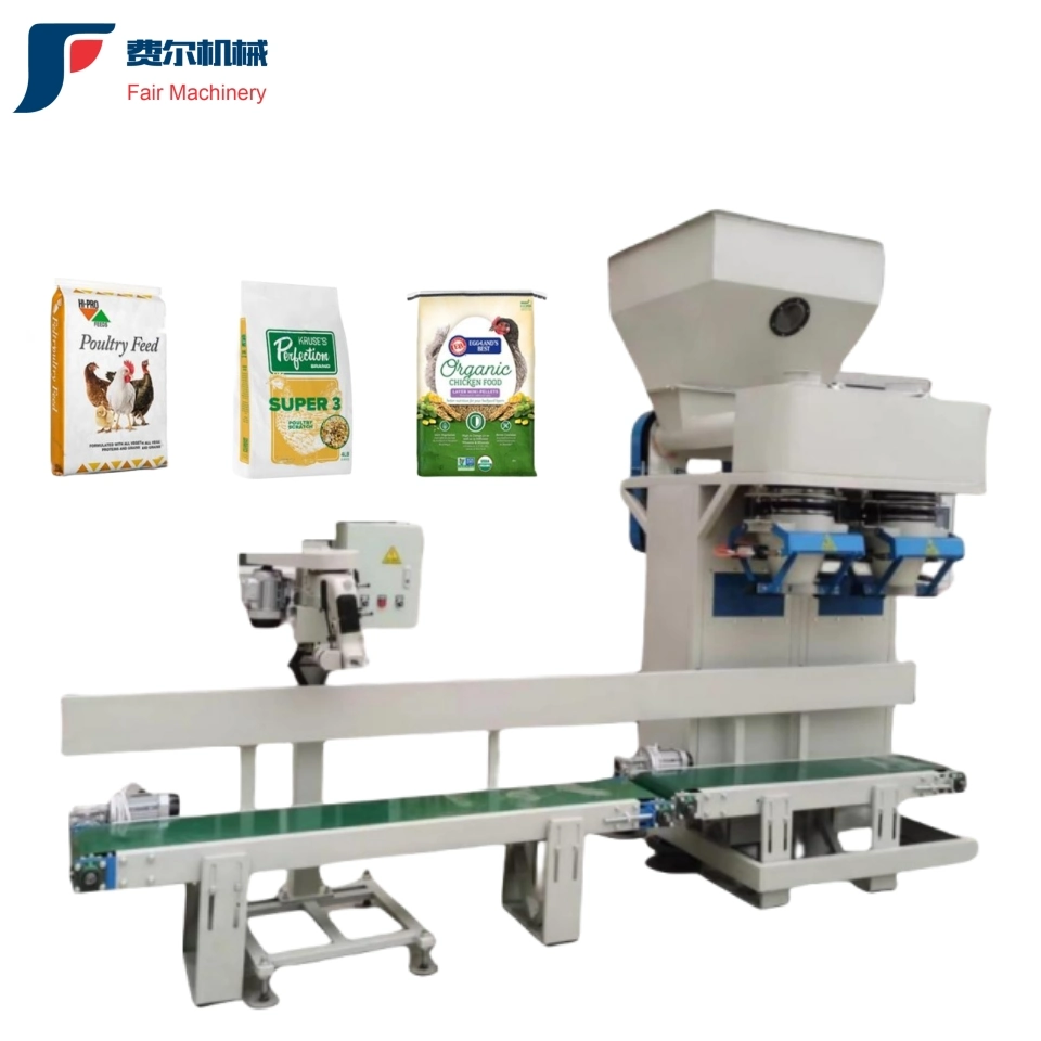 5kg - 25kg Multi-Function Packaging Machine Rice Wood Pellets Soil Grain Organic Fertilizer Open Mouth Bag Packing Machine