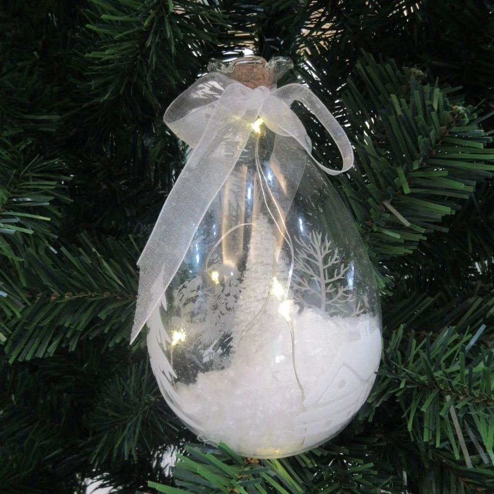 New Design Glass Ball for Christmas Tree Decoration with Painted