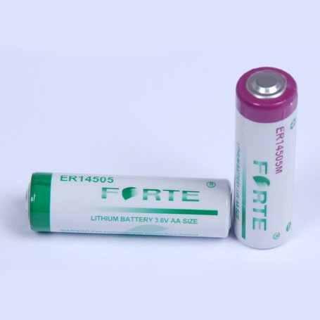 Bateria de lítio primária não recarregável cilíndrica descartável de 3,6 V Er14505 AA Industrial Bateria