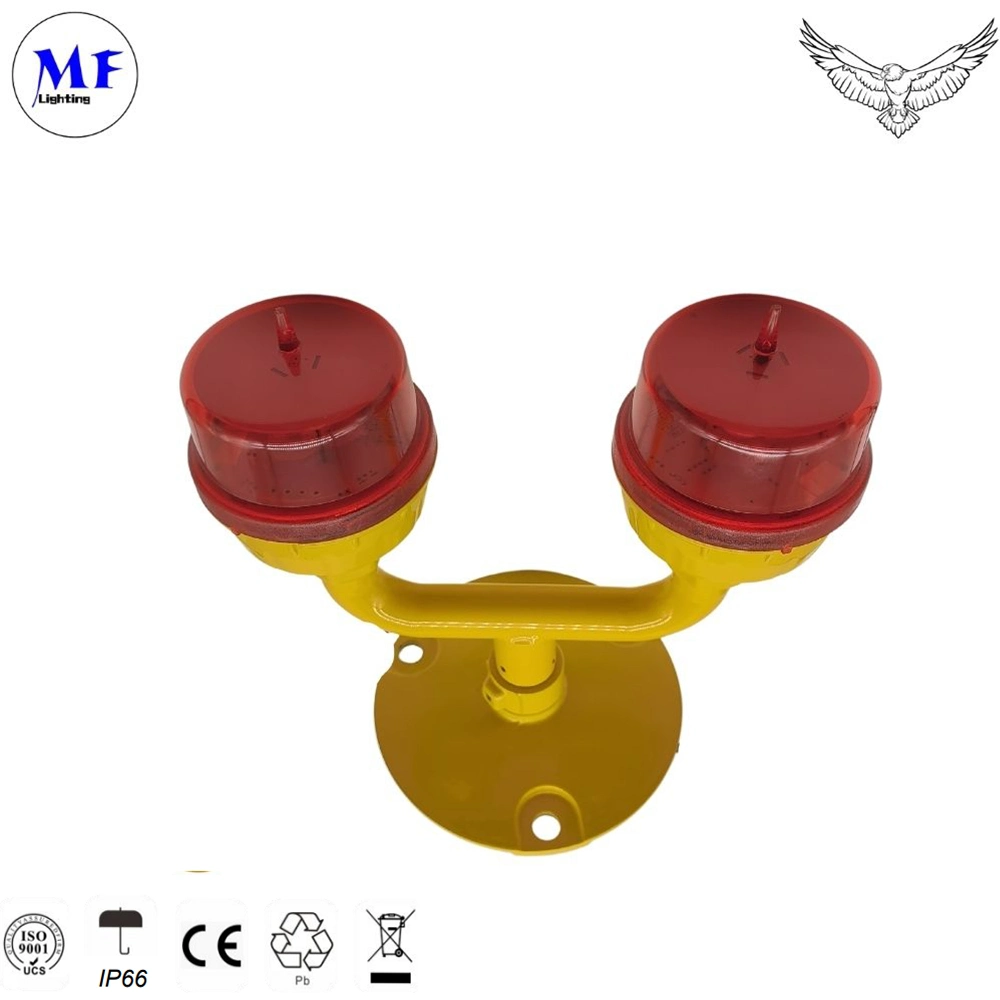 Faa L-810 Icao Annex 14 Volume 1 Aviation Obstruction Light / LED Low-Intensity Double Light for /Warning Light/Solar Marine Light/ Aviation