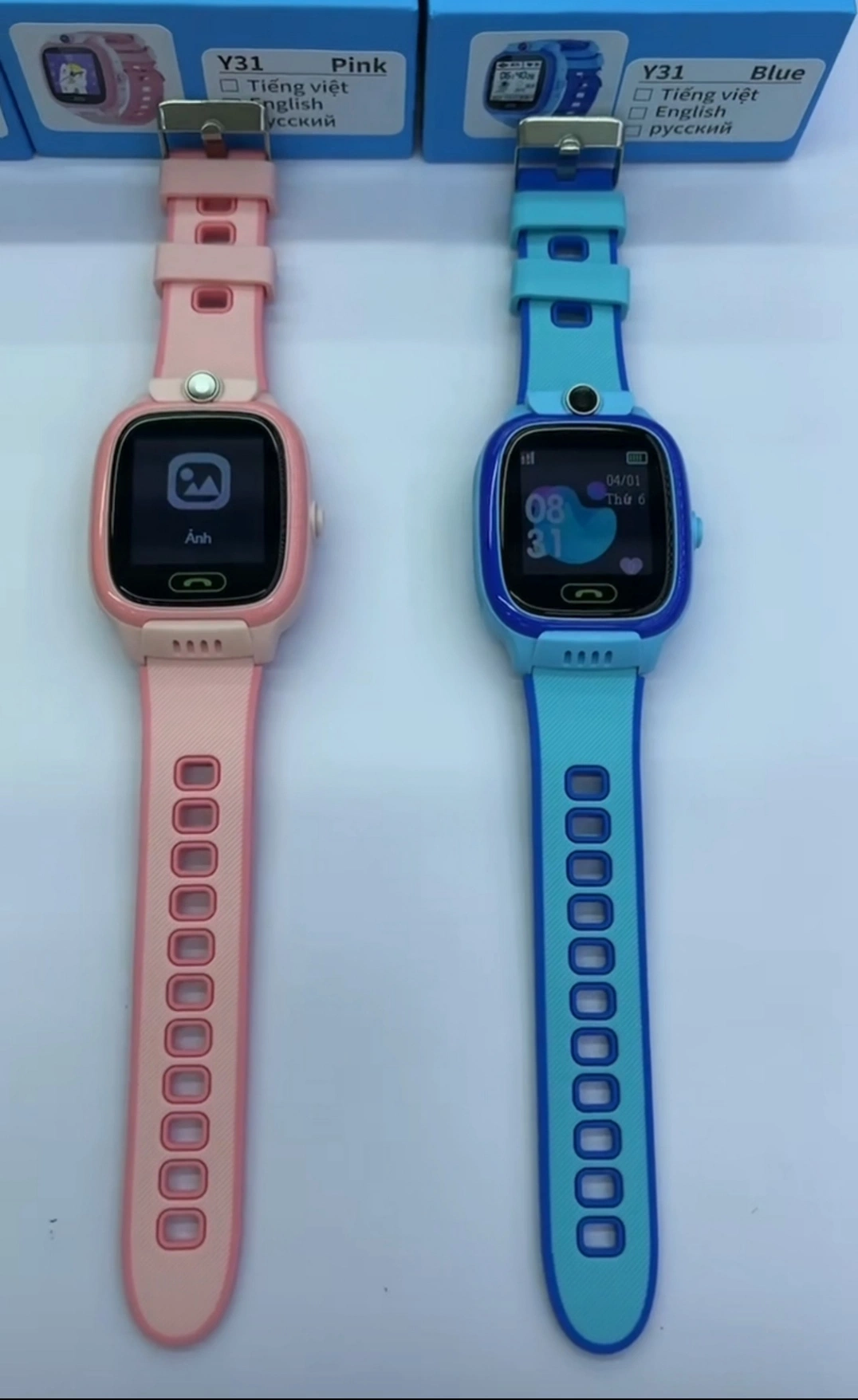 Moda (Y31) niños Smart Phone Reloj con WiFi llamada Sos Cercado de seguridad