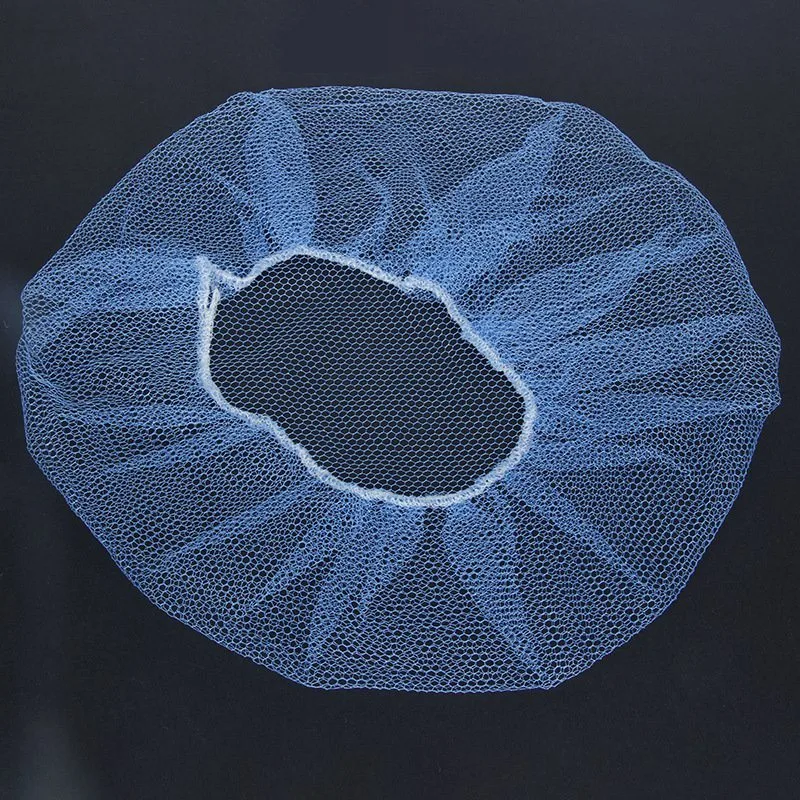 China Fabricante de Nylon descartáveis Hairnet Caps de malha de nylon PAC para a indústria alimentar