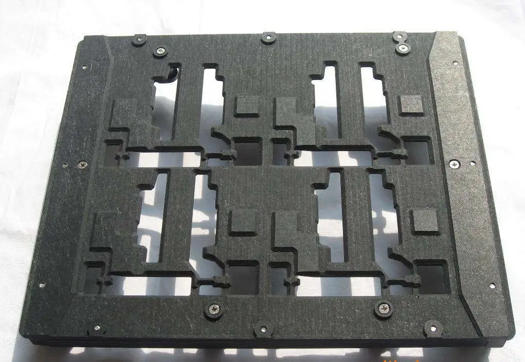 Epoxy Laminates Wave Soldering Pallet ESD Fiberglass Synthetic Stone Sheets for SMT Fixture Jigs in Black Gray Color Pallets PCB