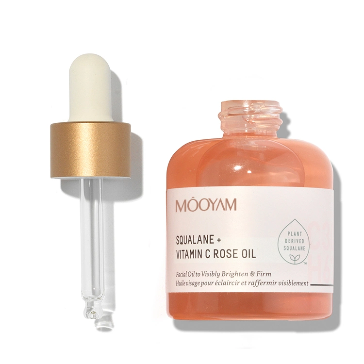 Mooyam Skin Care Custom Logo Glowing Facial Serum Oil Natural Organic Moisturizing Firming Brightening Squalane Vitamin C Rose Face Essential Oil