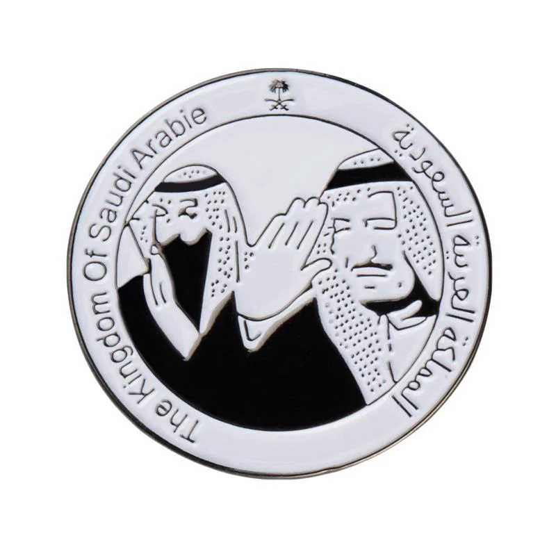 Direct Factory Custom Hard Soft Enamel PIN Metal logo Saudi Épinglette de jour nationale des Émirats arabes Unis