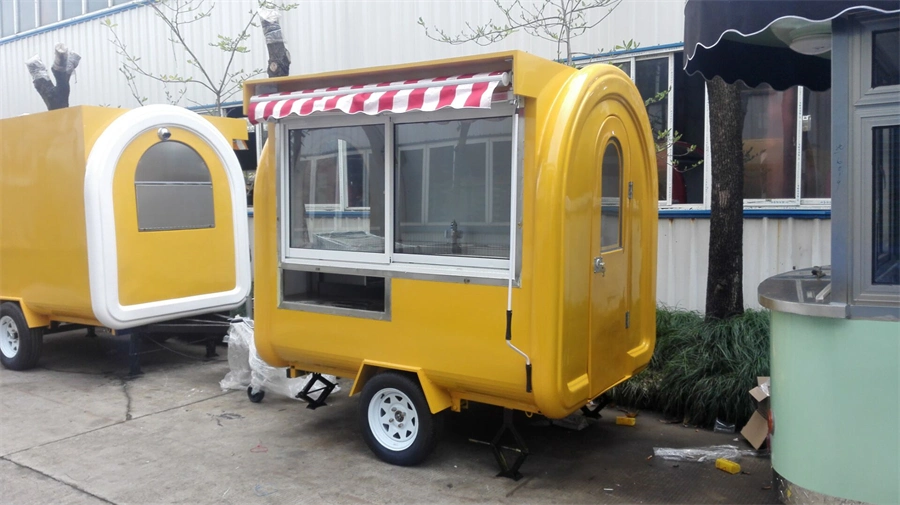 Mini Caminhão de Comida Elétrico Melhores Reboques de Comida Móvel Cozinha de Contêiner de Crepe Quiosque de Café Trailer Solar Móvel para Churrasco.