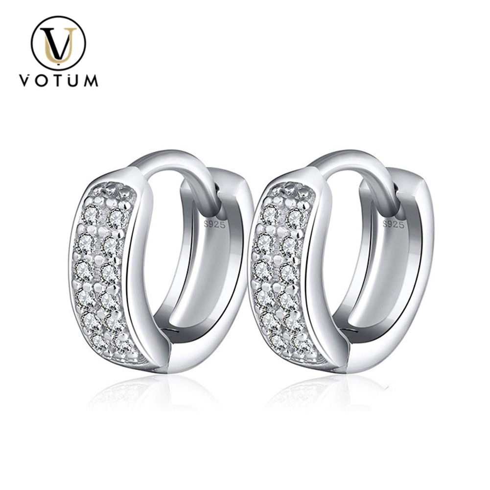 Votum OEM 14K Real Gold Moissanite Diamond Hoops Earring for Women Fashion Accessories Jewelry