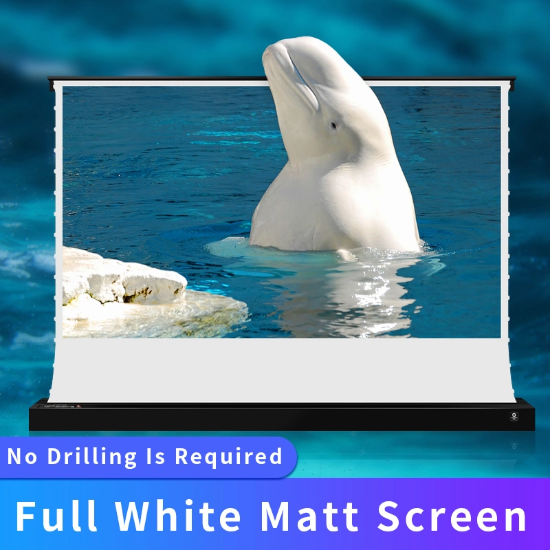 Xijing F1 135 Inch Matte White Projector Screen Projection Motorized Fast Fold Floor Rising Electric Screen