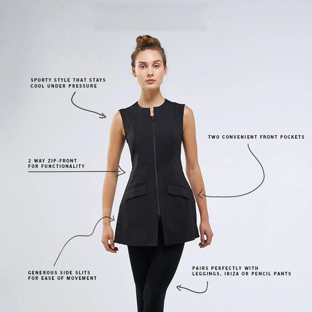 Fashionable Custom Stretch Wholesale/Supplier Hotel Tunic Uniform SPA Uniforms Salon Clothing Waiter Uniform