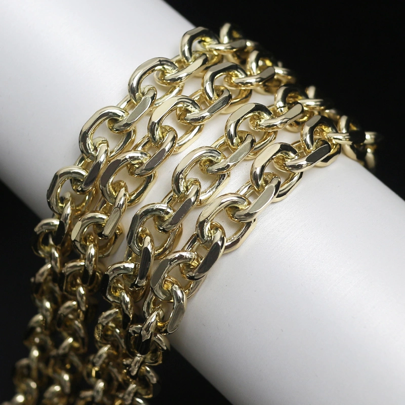 Professional Manufacture Aluminum Link Chain for Clothing Tl21054