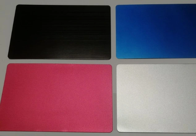 Fabricación Custom Metal Cards Mayoreo aluminio Sublimated Tarjeta de crédito