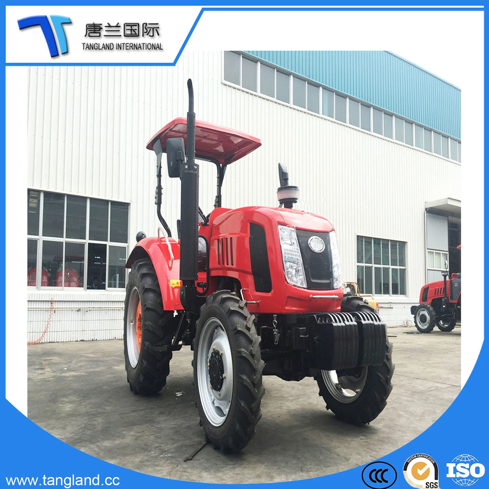 70HP 4*4 Medium Agriculture Farm Wheel Farming Tractor