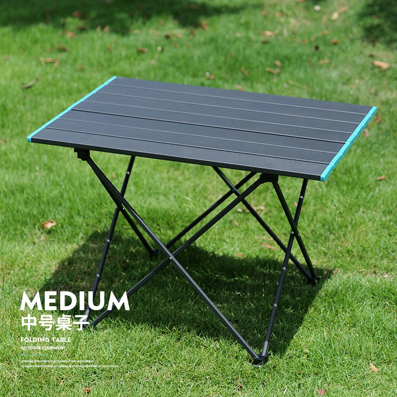 Outdoor-Esszimmer Tischstühle Camping Klapptische und Stühle Ei Rolltisch Aluminiumlegierung