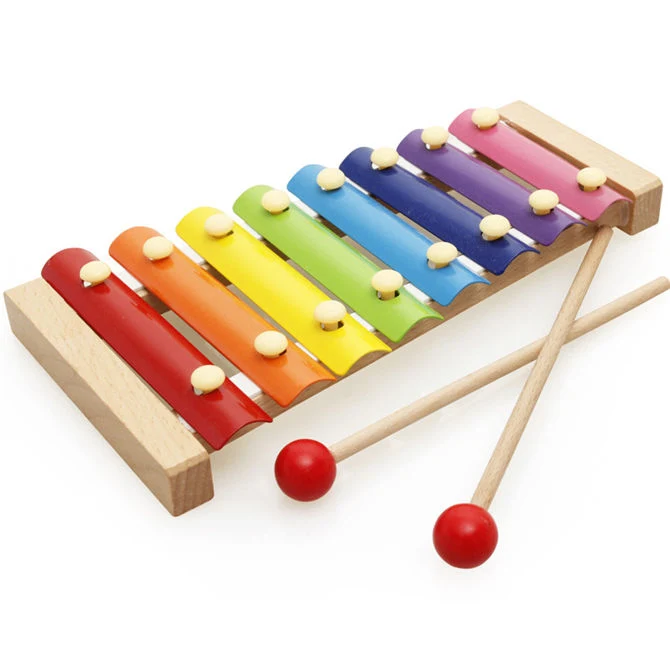 Instrumento de Música para bebés de madera Xylophone niños Juguetes Musicales