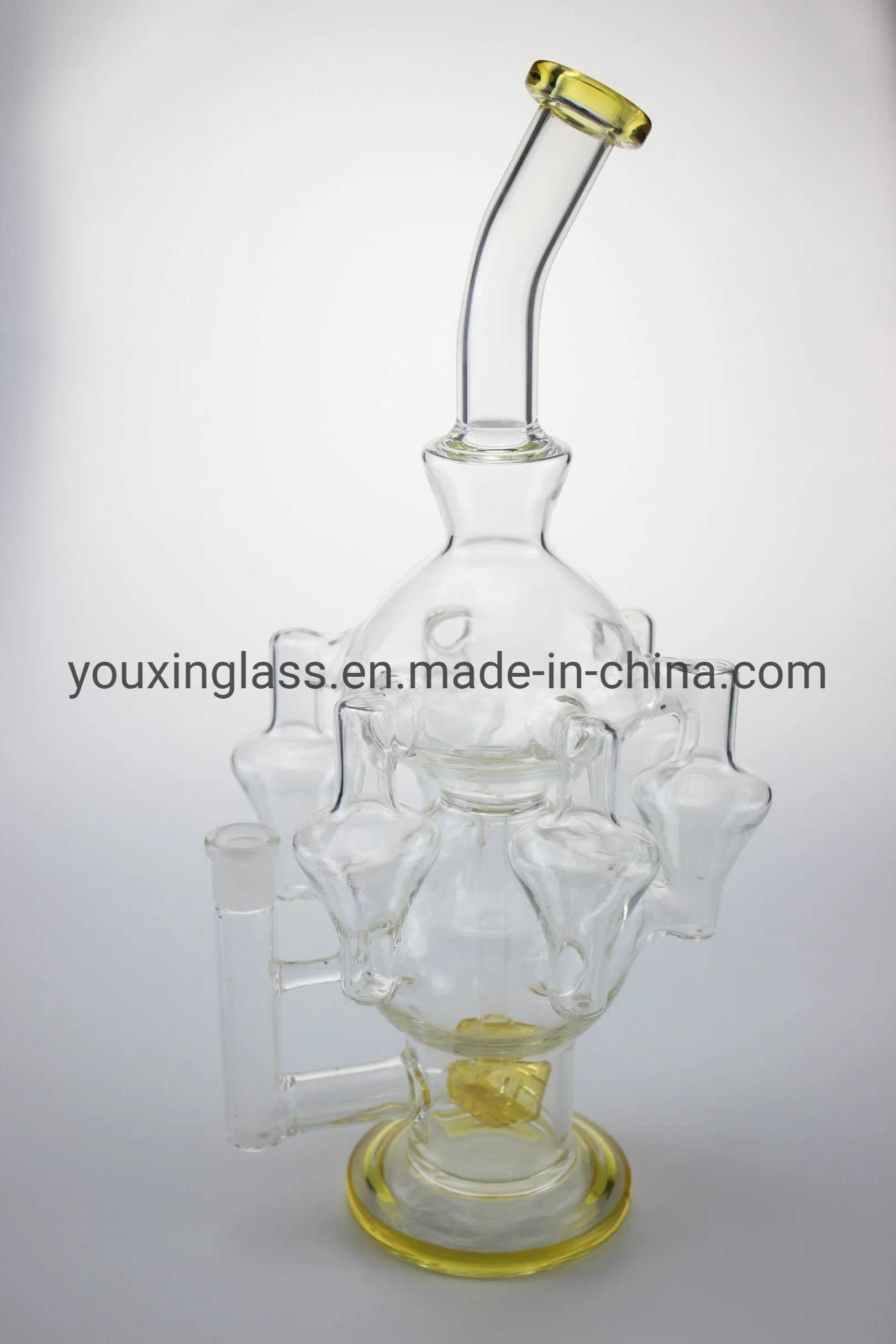 New Style Hot Sale High-End Electroplate Smoking Water Pipe Glass Smoking Water Pipe in Stock